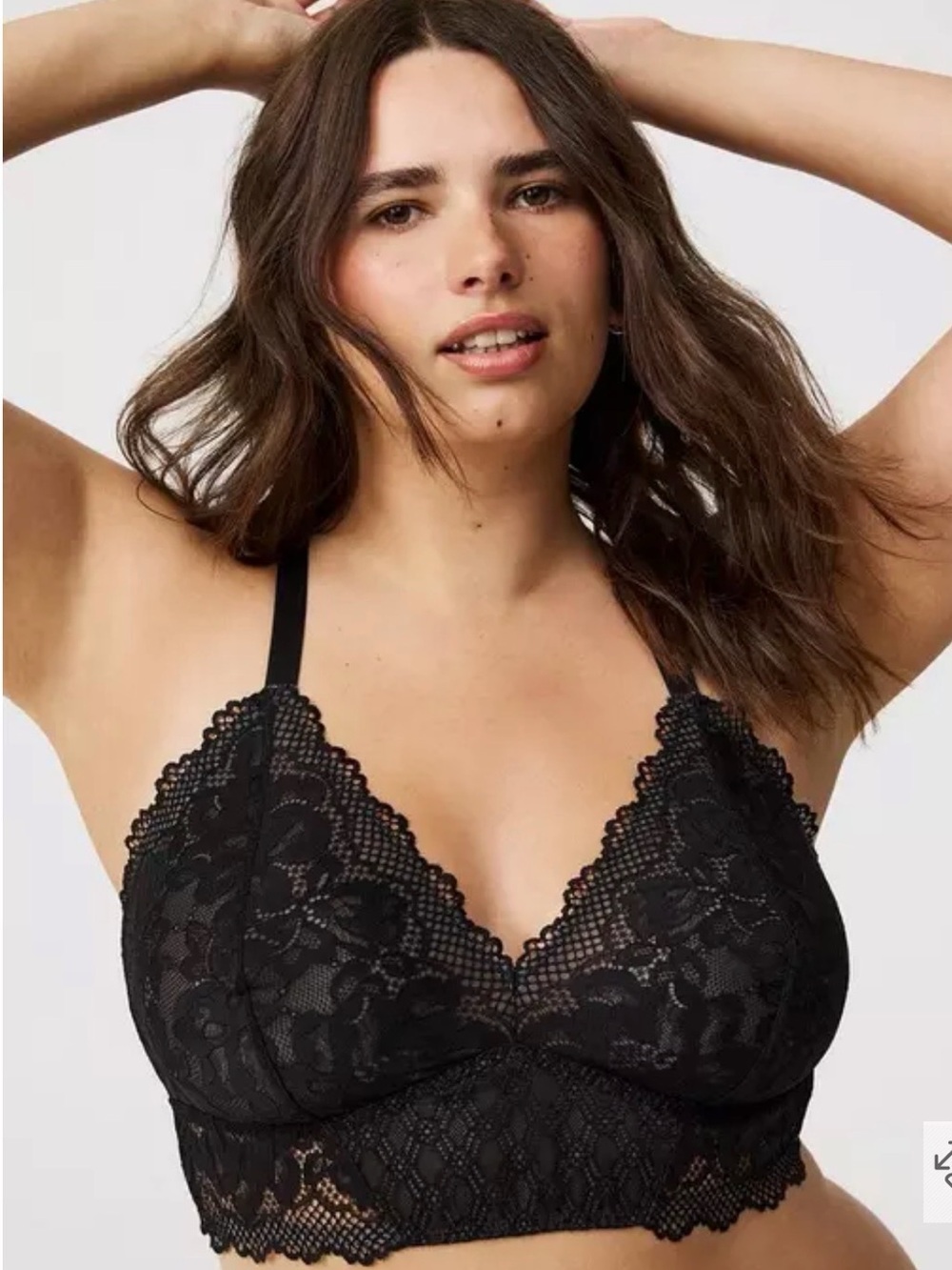 NWT Torrid Bella Donna Lace Bralette Size 2, black